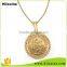 Promotional Manufacturer Wholesale Novelty Gold Pendant Coin