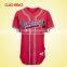 2016 latest 100% polyester wholesale Cheap hot custom baseball tee shirts