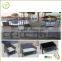 cheap sofa set-4pc steel frame and PE rattan garden bench and chair set