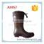 2017 new arrival women ladies long rubber boots with zipper