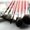 12Pcs Set Professional Makeup Brush Set Foundation Eye Face Shadows Lipsticks Powder Make Up Brushes Kit Tools + Bag