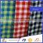 100% cotton yarn dyed plaid t shirt school uniform fabric