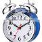 4.5 inch metal case mechanical alarm clock movement, desktop clock