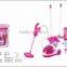 Toy Electric vacuum cleaner play set for kids with LED flashing light,B/O Toy dust collector game toy,Cleaning toy QQ228607