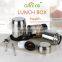 Food garde 304 stainless steel thermal food storage/food bento box