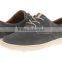 Man's suede upper lace-up dress boat shoes