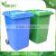 outdoor plastic dust bin/waste container with lid and wheels