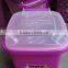 BT50A 20KG 50liter Pet Food Storage High Quality easy open transparent plastic food container