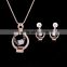 Wholesale Latest Design Fashion Necklaces Women Luxury Statement Diamond Jewelry Set SKJT0546