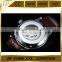 Imperial Big Roman Number Date Analog Leather Mechanical Watch for old people