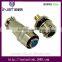 INST XS 9pin metal srcew waterproof airplug connector