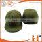 Hot selling hip pop flat brim snapback cap 3D embroidery PU leather brim snapback cap