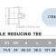 New material ERA pipe fitting PVC TEE Reducing Tee BS4346( Class E)