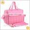 China multifunction large capacity mommy bag baby diaper leather handbag