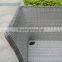 New design outdoor wicker two seat high back sofa chair