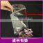 clear plastic bag with hang hole/plastic zipper cosmetic bags/double side transparent plastic bag with pockets