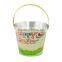 Small attractive colorful metal ice buckets