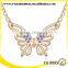 butterfly shaped fake crystal necklace, make crystal necklace