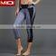 Hot popular design active wear wholesale ladies yoga capri pants with customized logo printing