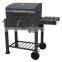 charcoal BBQ grill trolley grill camping grill with side table