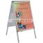 Fashion Design Picture Frame Stand Aluminum Frame Floor Display Stand