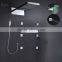 Head shower waterfall shower panel rainfall faucet kt bathroom accessories hot and cold mixer 6pcs massage body spary jets set