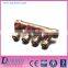 FM & UL approved High quality brass manifolds 4-line water separator