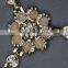 flower shape shoe upper accessories sandal metal buckels&