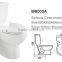 Porcelain Light Sky Blue Two Piece Toilet in China
