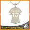 China Supplier custom two sided printing gift soccer shirt keychain