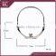 15cm fashion style kiss lock round metal handbag frame