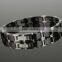 Noproblem P065 FDA germanium titanium bio ceramic power health fashion stainless steel bracelet