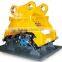 Excavator mounted vibration compactor,