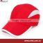 100% polyester piping brim plain baseball cap microfiber waterproof baseball cap with plastic ring at back