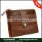 High quality Women's Genuine Leather Mini Card Case Wallet with Zipper Pocket ID Window