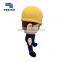 China Southern Power Grid Customize short floss fabric plush stuffed worker doll