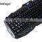 Three Color Adjustable Luminous Gaming Wired Keyboard and Mouse Combo