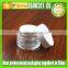 200g Clear Glass Jar With Matte Silver Lid
