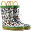 european style rain boots with loop fashion wellie boots cutom wellington boots