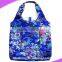 210D polyester folding printed shopping bag for women