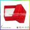 paper cardboard magnetic folding box with ribbon