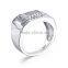 Pave Spinel 925 Sterling Silver Wholesale Men Ring Jewelry