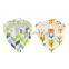 Colorful style baby bandana bibs 100% organic cotton material