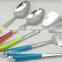 10 PCS 201 Colorful Plastic Handle Stainless Steel Cooking Ware KX-K002