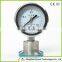 Electro contact pressure gauge with flange