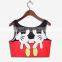 2015 Women Crop Tops wholesale Sublimation Cartoon Print Custom Design N7-38