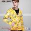 Fashion Design Printing 100% Cotton Zip Up Hoodies