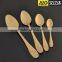 Gold plated flatware with rose design and wooden box