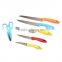 PP Knife Block Non-stick Coating 6pcs Kitchen Knife with kitchen scissors set KC--1006