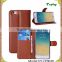 Factory Wholesale 9 Colors 4.7" PU + PC Litchi Wallet Card Holster Flip Cover Stand Case For iphone 6